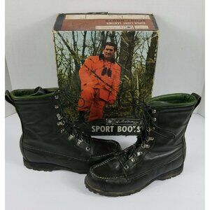 Boston Red Sox Ted Williams Sears Leather Combat Boots Size 7.5 B Rare with Box!